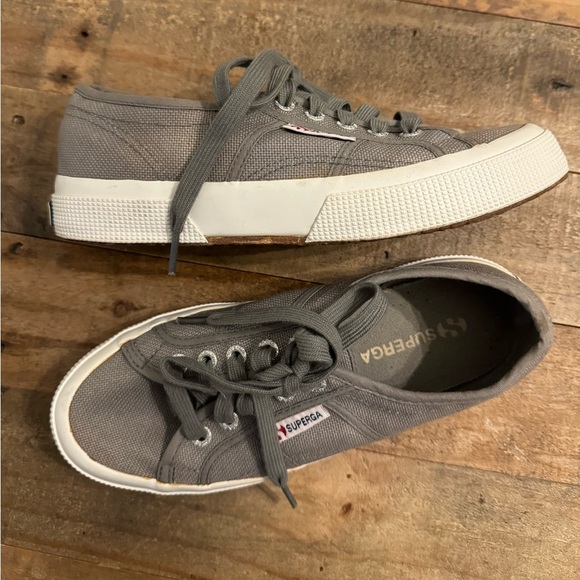 EUC Superga Cotu‎ Classic Sneaker, Grey - Picture 3 of 4